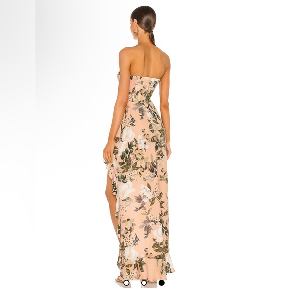 New Amanda Uprichard x Revolve Eden Gown in Juniper Floral size Medium - Picture 4 of 12